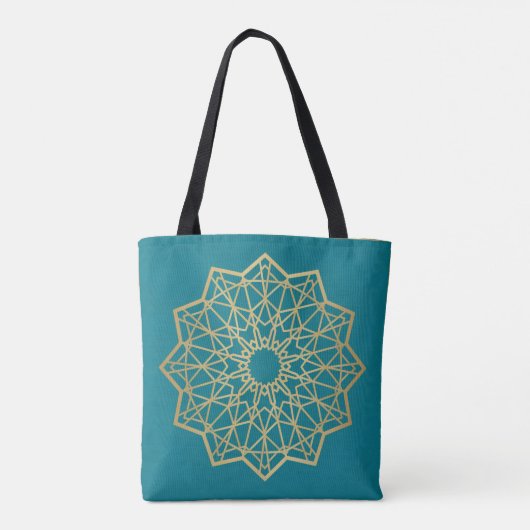 Tasmaanse heilige geometrie boodschappentas tote bag (Achterkant)