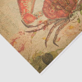 Tasmaanse krab Floral Flowers Tissuepapier (Detail)