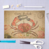 Tasmaanse krab Floral Flowers Tissuepapier (Craft)