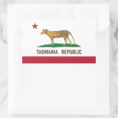 Tasmaanse tijger rechthoekige sticker (Tas)