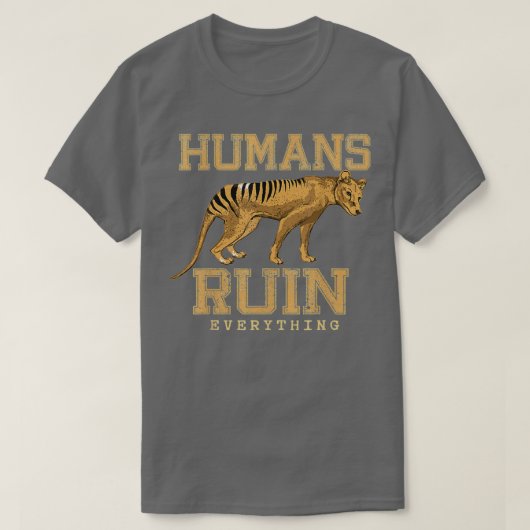 Tasmaanse tijger t-shirt (Design voorkant)