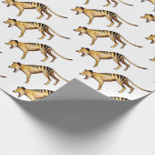 Tasmaanse tijger, Thylacine Cadeaupapier (Hoek)