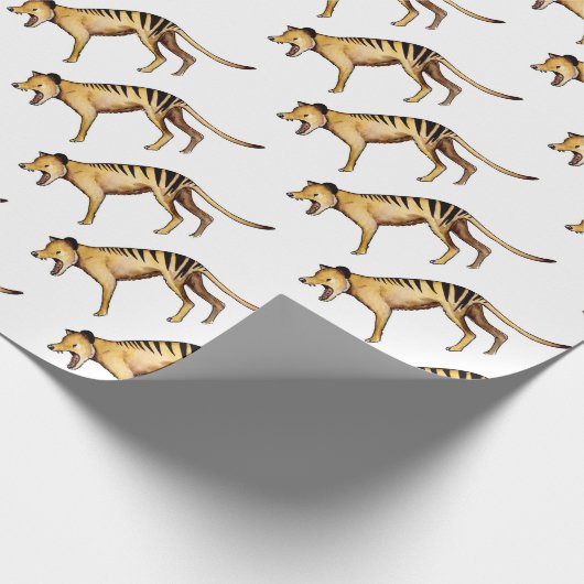 Tasmaanse tijger, Thylacine Cadeaupapier (Hoek)