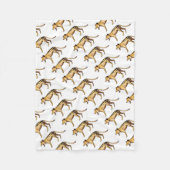 Tasmaanse tijger, Thylacine Fleece Deken (Voorkant)