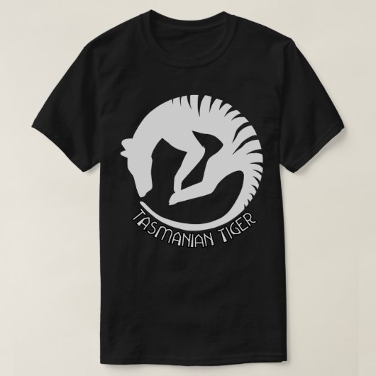 Tasmaanse tijger Thylacine in het wild levende die T-shirt (Design voorkant)