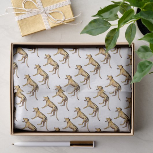 Tasmaanse tijger, Thylacine Tissuepapier (Geschenk)