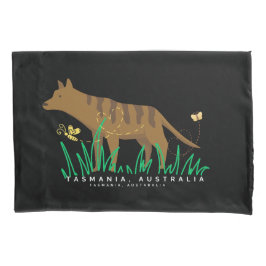 Tasmaanse tijger tussen het gras kussensloop