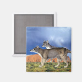 Tasmaanse tijgermagneet magneet (Voorkant / Achterkant)