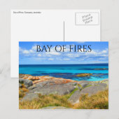 tasmaanse vuurbaai briefkaart (Voorkant / Achterkant)