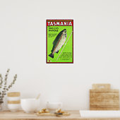 Tasmania Australia Anglers Paradise Vist Poster (Keuken)