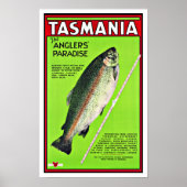 Tasmania Australia Anglers Paradise Vist Poster (Voorkant)