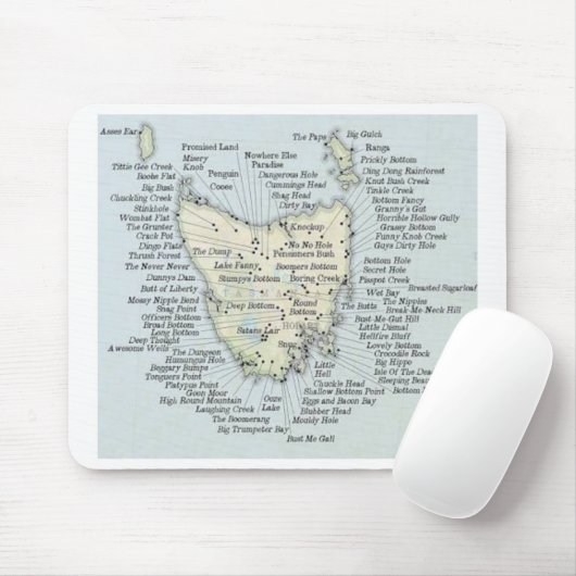 Tasmania, Australië Muismat (Met muis)