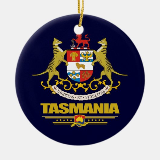 Tasmania COA Keramisch Ornament (Voorkant)