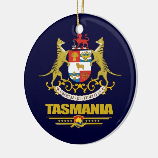 Tasmania COA Keramisch Ornament (Links)