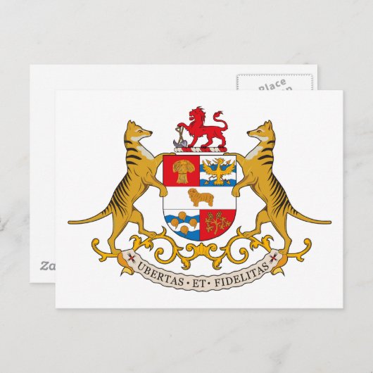 Tasmania Coat of Arms Postcard Briefkaart (Voorkant / Achterkant)