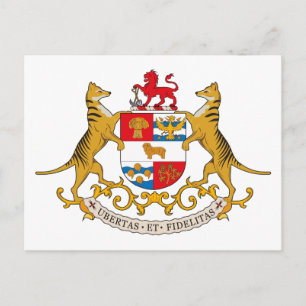 Tasmania Coat of Arms Postcard Briefkaart