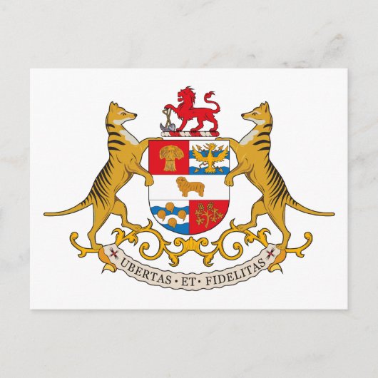Tasmania Coat of Arms Postcard Briefkaart (Voorkant)