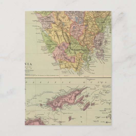 Tasmania, Fiji Briefkaart (Voorkant)