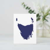 Tasmania-kaart Briefkaart (Staand voorkant)
