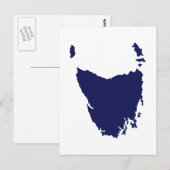 Tasmania-kaart Briefkaart (Voorkant / Achterkant)