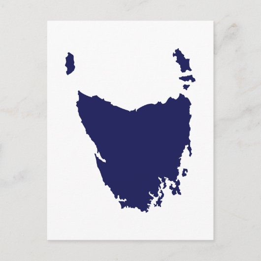 Tasmania-kaart Briefkaart (Voorkant)