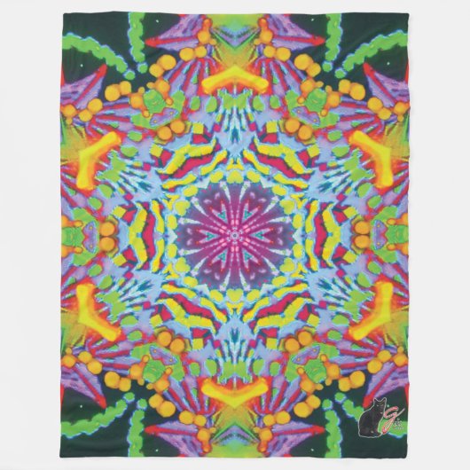Tasmania Kaleidoscope Fleece Blanket (Voorkant)