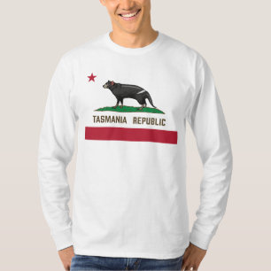 Tasmania Republic Tasmaanse duivelse vlag T-shirt
