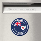 Tasmania Round Emblem Magneet (Insitu (Vaatwasser))