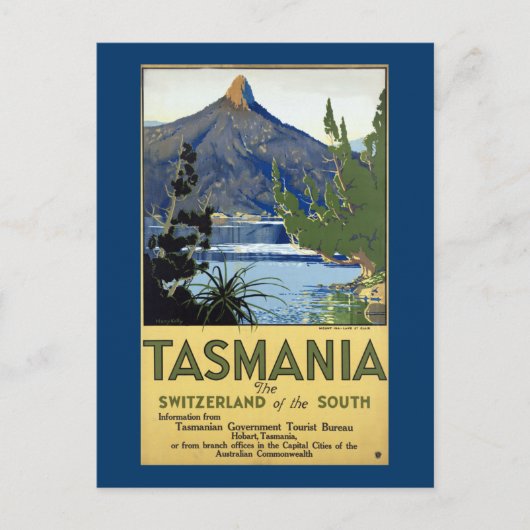 Tasmania ~ Zwitserland van het Zuiden Briefkaart (Voorkant)