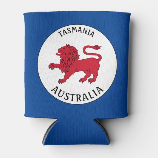 Tasmanian Badge (Australië) Blikjeskoeler (Voorkant)