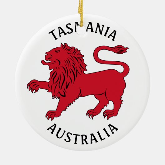 Tasmanian Badge (Australië) Keramisch Ornament (Achterkant)