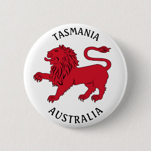 Tasmanian Badge (Australië) Ronde Button 5,7 Cm
