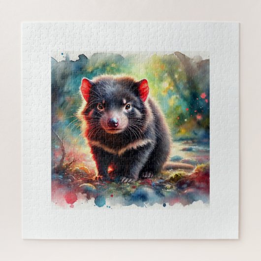 Tasmanian Devil 240824AREF116 - Watercolor Legpuzzel (Verticaal)