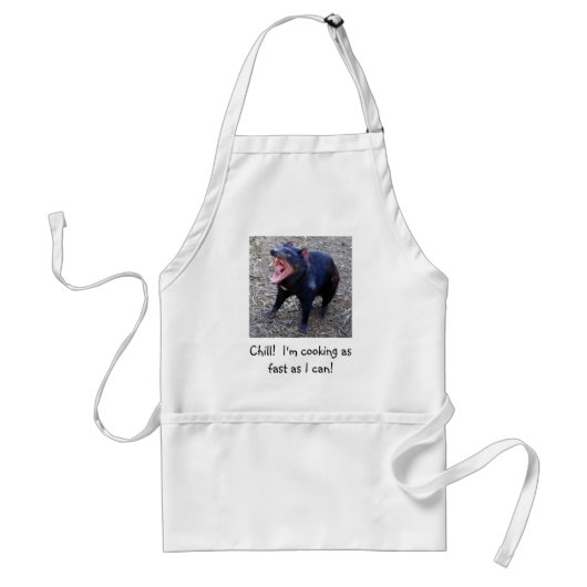 Tasmanian Devil Apron Standaard Schort (Voorkant)