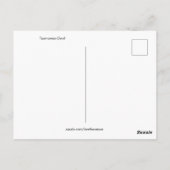 Tasmanian Devil Briefkaart (Achterkant)