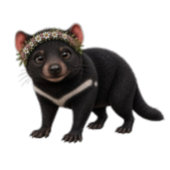 Tasmanian Devil geïnspireerde golfcollectie Golfhanddoek