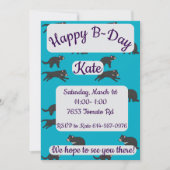 Tasmanian Devil Happy Birthday Kaart (Voorkant)