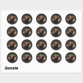 Tasmanian Devil Ronde Sticker (Vel)