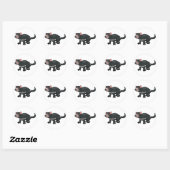 Tasmanian Devil Ronde Sticker (Vel)