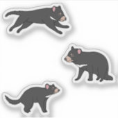 Tasmanian Devil Sticker (Voorkant)