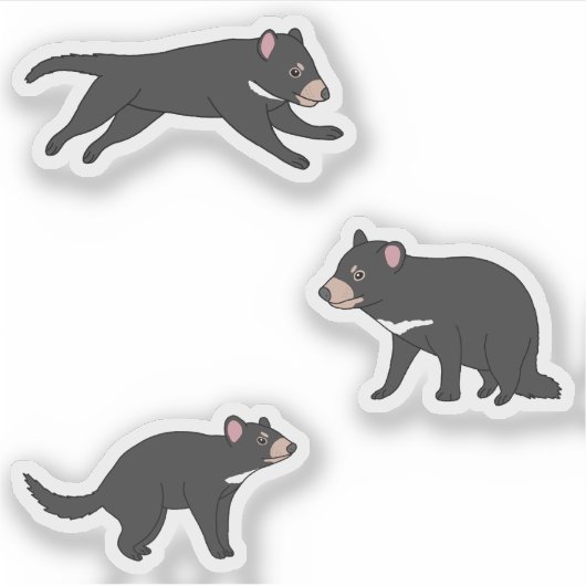 Tasmanian Devil Sticker (Voorkant)