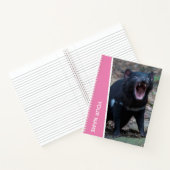 Tasmanian Devil, Tasmania, Australië, Roze Notitieboek (Binnen)