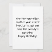 Tasmanian Devil Verjaardag Grappig Cadeau Ontwerp Kaart (Achterkant)