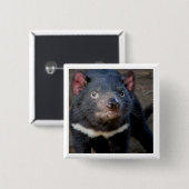 Tasmanian Devil Vierkante Button 5,1 Cm (Voorkant /achterkant)