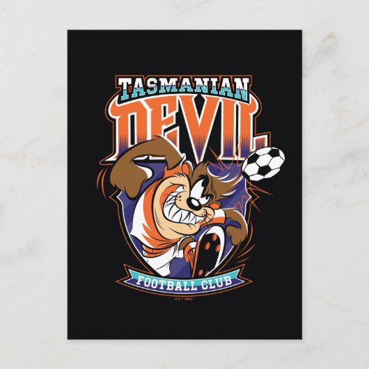 Tasmanian Devil Voetbalclub Logo Briefkaart (Voorkant)