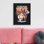 Tasmanian Devil Voetbalclub Logo Canvas Afdruk (Insitu (Woonkamer))