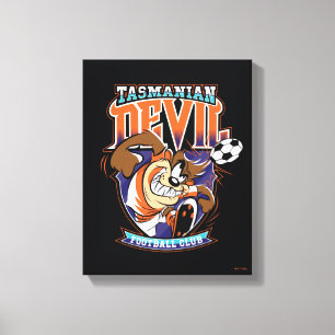 Tasmanian Devil Voetbalclub Logo Canvas Afdruk