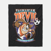 Tasmanian Devil Voetbalclub Logo Fleece Deken (Voorkant)