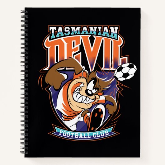Tasmanian Devil Voetbalclub Logo Notitieboek (Voorkant)