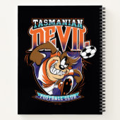 Tasmanian Devil Voetbalclub Logo Notitieboek (Achterkant)